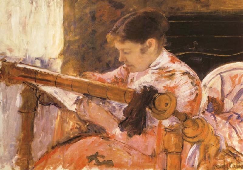 Mary Cassatt Lydia at a Tapestry Loom oil painting picture